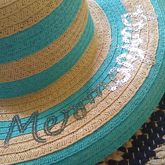 Limited Too Girls "Mermazing" Blue Floppy Hat NWT - Picture 4 of 7